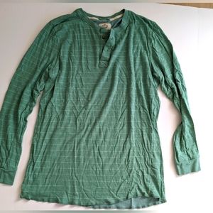 Marine Layer Men's Henley (large) long sleeve, 2 buttons